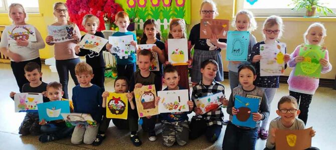 Konkurs plastyczny „Koszyczek wielkanocny” w oddziale przedszkolnym 0a